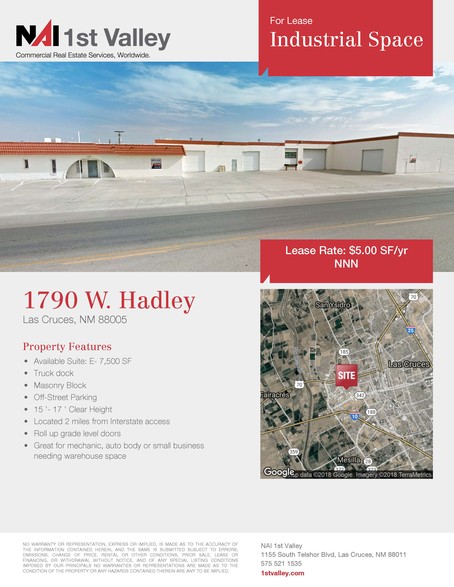 More Photos Of 1790 W Hadley Ave, Las Cruces Warehouse For Lease