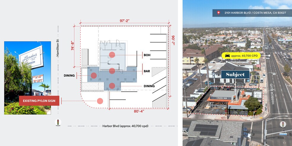 More Photos Of 2101 Harbor Blvd, Costa Mesa Restaurant For Sale