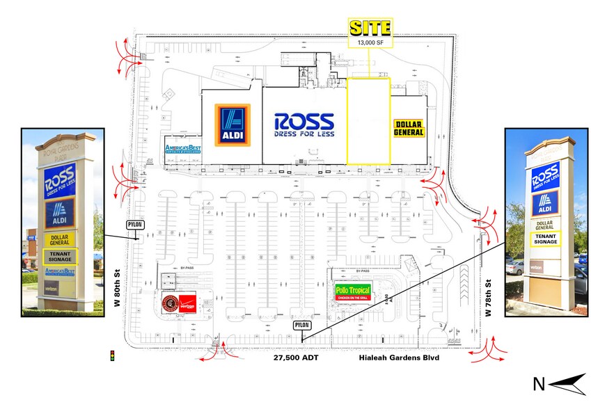 More Photos Of Royal Gardens Plaza, Hialeah General Retail For Lease