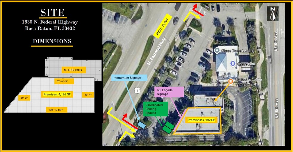 More Photos Of 1830 N Federal Hwy, Boca Raton Freestanding For Lease