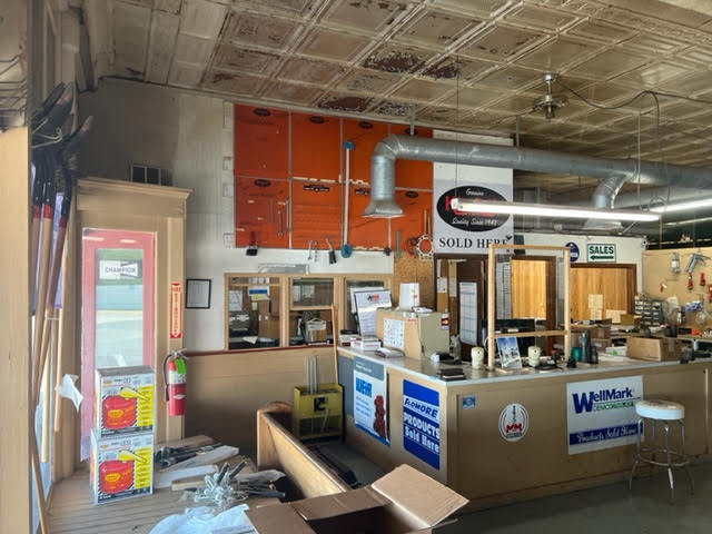 More Photos Of 402 North Main, Cement Showroom For Sale