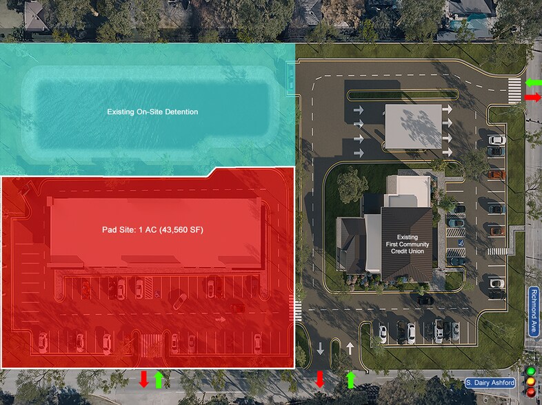 Primary Photo Of S Dairy Ashford Rd & Richmond Ave, Houston Land For Sale