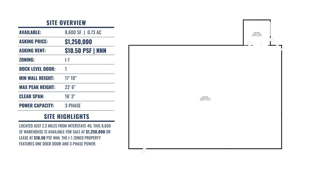 More Photos Of 2003 Town West Dr, Rogers Warehouse For Lease