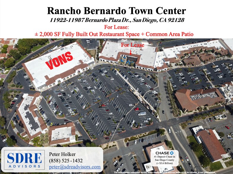 Primary Photo Of 11965-11987 Bernardo Plaza Dr, San Diego Restaurant For Lease