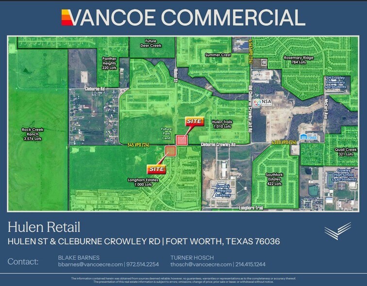 More Photos Of Hulen St & Cleburne Crowley Rd, Crowley Unknown For Lease