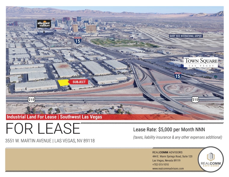 Primary Photo Of 3551 W. Martin Avenue, Las Vegas Land For Lease