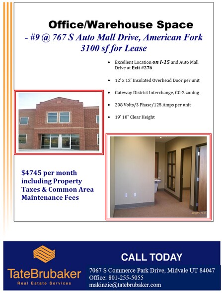 More Photos Of 767 S Auto Mall Dr, American Fork Warehouse For Lease