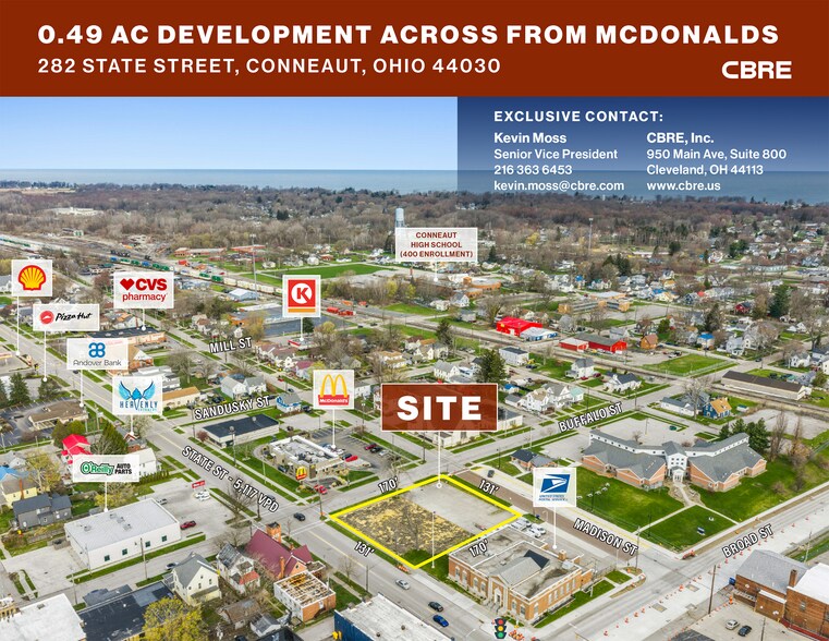 Primary Photo Of 282 State St, Conneaut Land For Sale