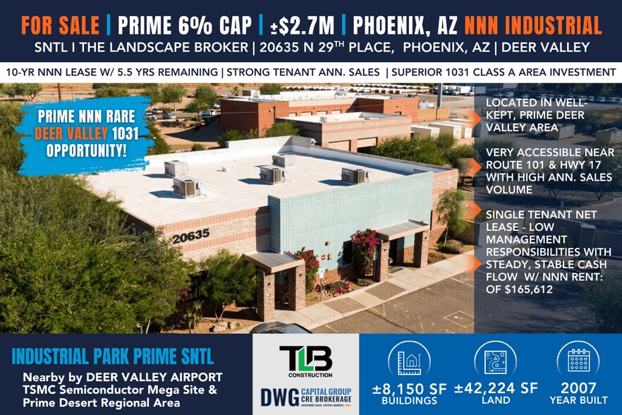 Primary Photo Of 20635 N 29th Pl, Phoenix Service For Sale
