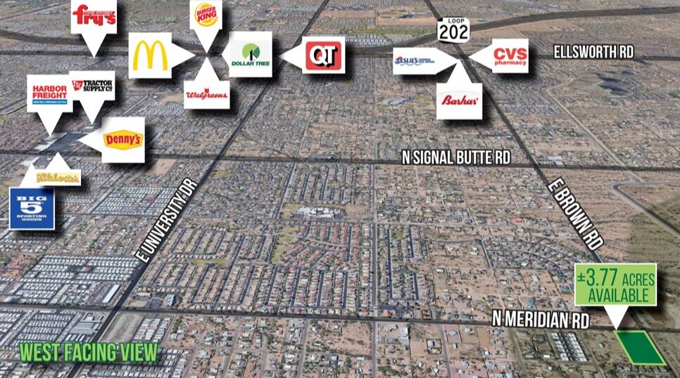 Primary Photo Of SEC Meridian & Lost Dutchman, Apache Junction Land For Sale