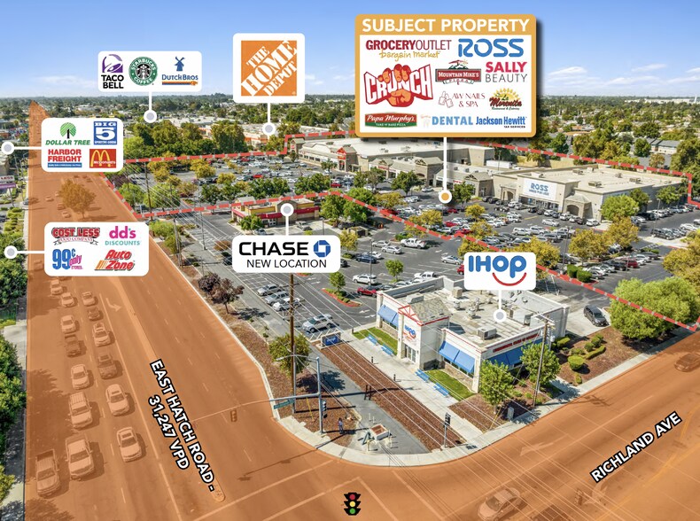 More Photos Of 1611 E Hatch Rd, Ceres Storefront For Sale