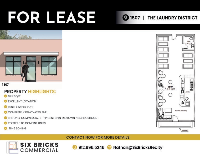 More Photos Of 1501-1509 Paulsen St, Savannah Unknown For Lease