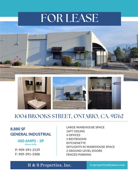 More Photos Of 1004 W Brooks St, Ontario Warehouse For Lease