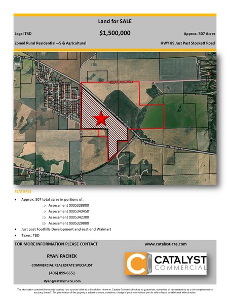 Primary Photo Of HWY 87, Great Falls Land For Sale