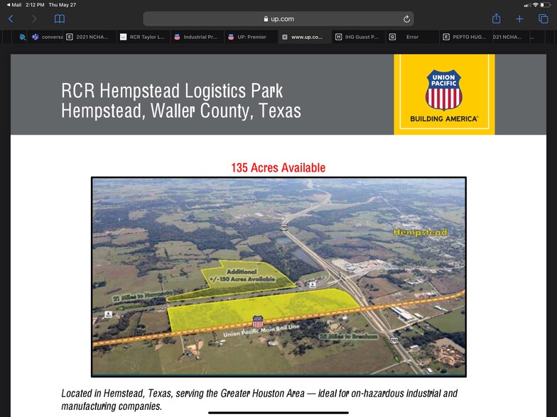 More Photos Of 23639 State Highway 6, Hempstead Land For Sale