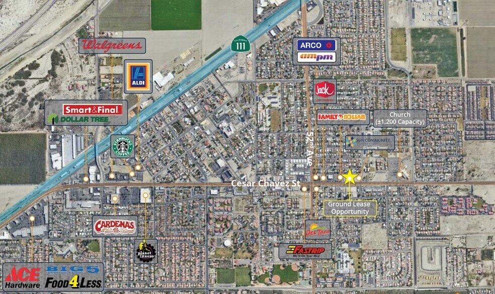 More Photos Of 52282 Cesar Chavez St, Coachella Land For Lease