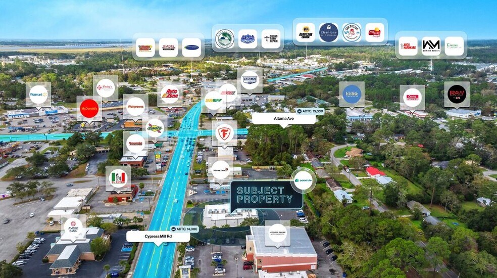 More Photos Of 3451 Cypress Mill Rd, Brunswick Freestanding For Sale