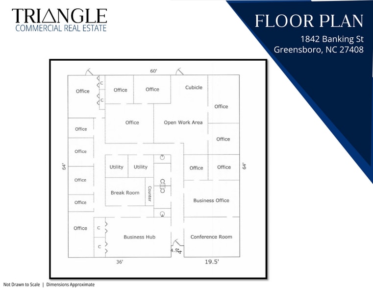 More Photos Of 1842 Banking St, Greensboro Office For Sale