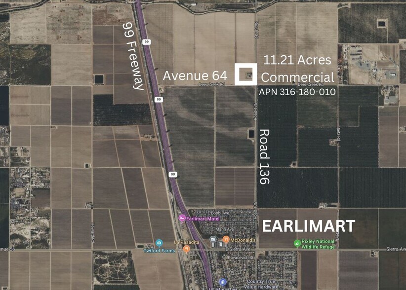 Primary Photo Of 6401 Rd 136, Earlimart Land For Sale