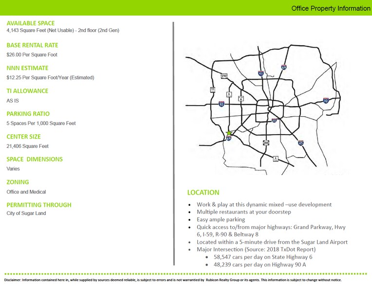 More Photos Of 300 Promenade Way, Sugar Land Medical For Lease