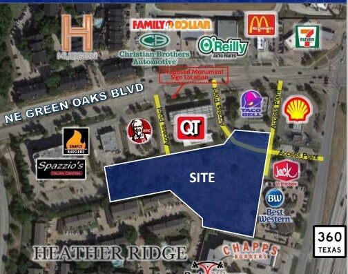 Primary Photo Of 2803 NE Green Oaks Blvd, Grand Prairie Land For Sale