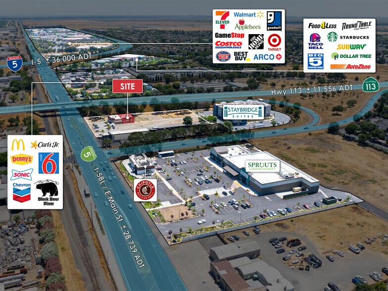 More Photos Of 1490 E Main St, Woodland Freestanding For Lease