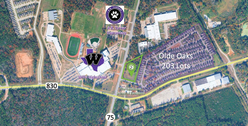 Primary Photo Of Hwy 75 @ Oak Branch Dr, Conroe Land For Sale