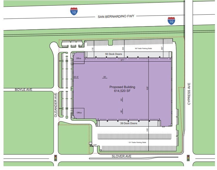 More Photos Of 16422 Slover Ave, Fontana Distribution For Lease