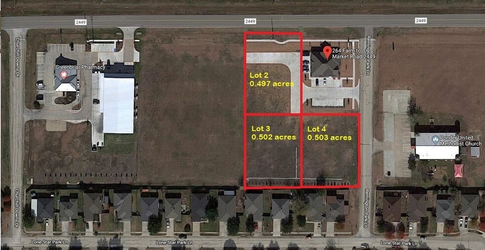 Primary Photo Of 264 E FM 2449, Ponder Land For Sale