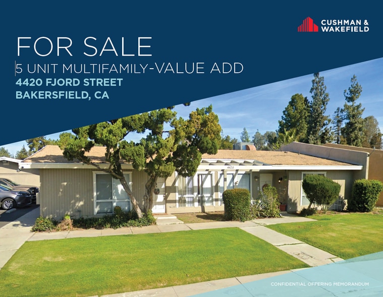 Primary Photo Of 4420 Fjord St, Bakersfield Apartments For Sale
