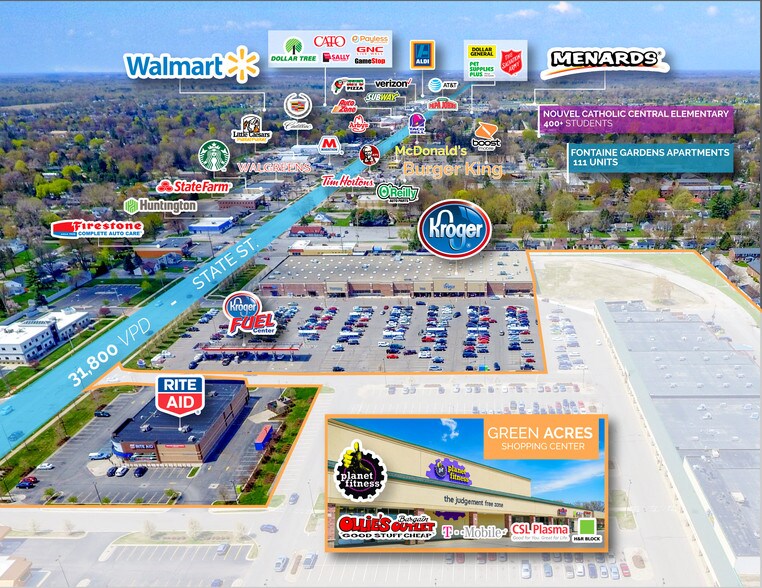 More Photos Of 4510-4706 State St, Saginaw Storefront For Lease