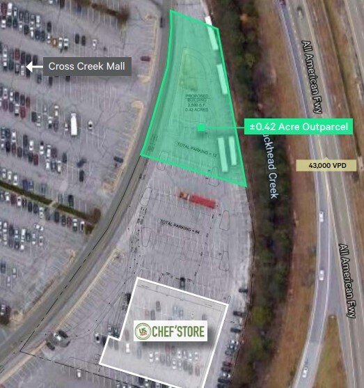 More Photos Of 511 N Cross Creek Mall, Fayetteville Land For Sale