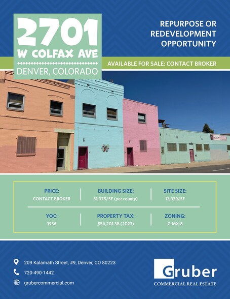 Primary Photo Of 2701 W Colfax Ave, Denver Manufacturing For Sale