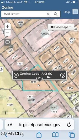Primary Photo Of 1501 Brown St, El Paso Land For Sale