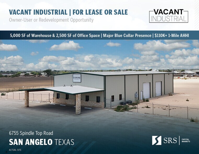 Primary Photo Of 6755 Spindletop Rd, San Angelo Warehouse For Sale