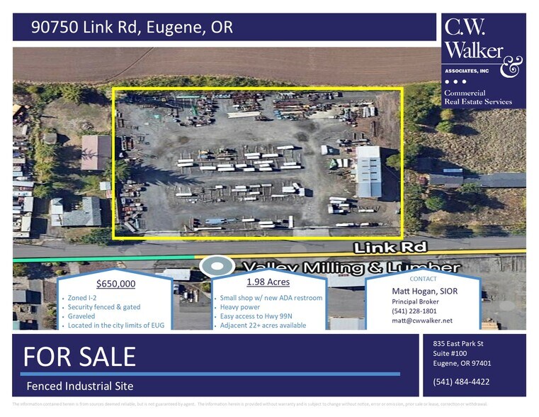 Primary Photo Of 90750 Link Rd, Eugene Light Manufacturing For Sale