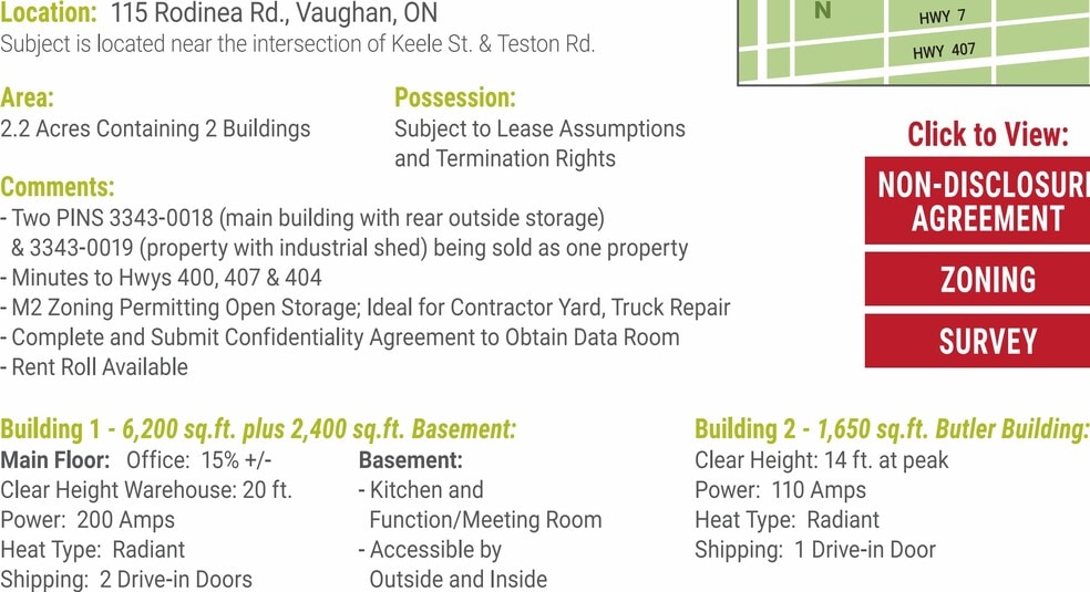 More Photos Of 115 Rodinea Rd, Vaughan Warehouse For Sale