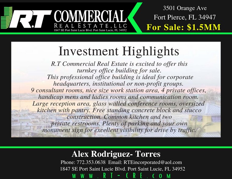 More Photos Of 3501 Orange Ave, Fort Pierce Office For Sale