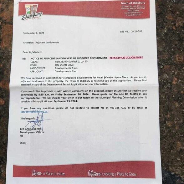 More Photos Of Shantz Dr, Didsbury Land For Sale