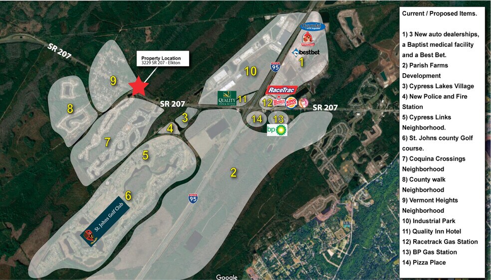 More Photos Of 3229 State Road 207, Elkton Land For Sale