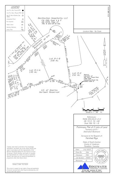 More Photos Of Lot R-1-B + R-2 Destination Blvd @ Hwy 76 & I-85, Anderson Land For Sale