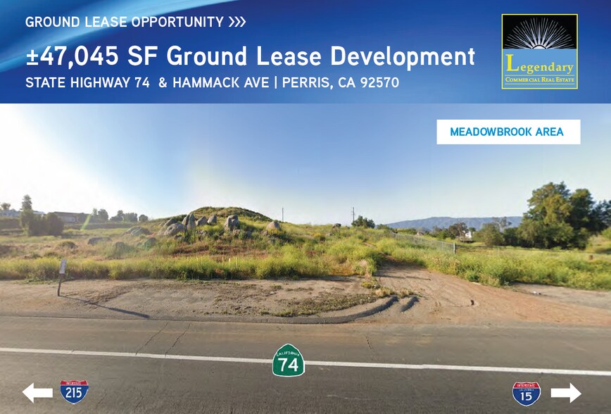 Primary Photo Of NWC Hwy 74 & Hammack Ave, Perris Land For Lease