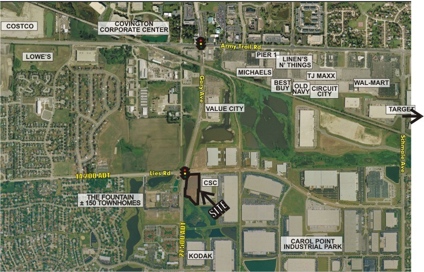 More Photos Of SEC Gary Ave And Lies Rd, Carol Stream Land For Sale