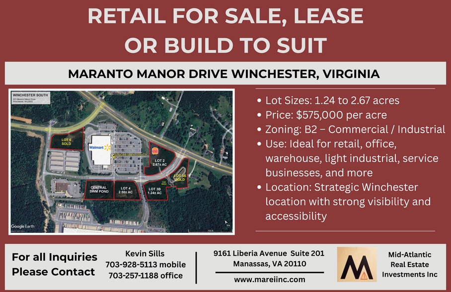 Primary Photo Of Maranto Manor Drive, Winchester Land For Sale