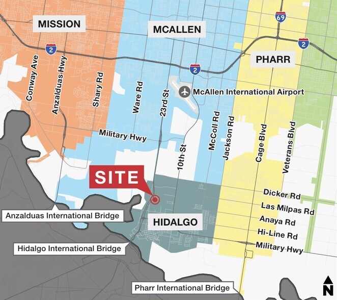 More Photos Of 1501 N International Blvd, Hidalgo Office For Lease