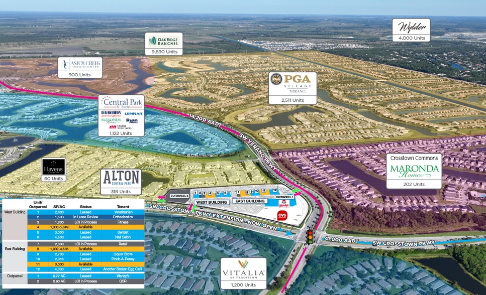 More Photos Of 0 Crosstown Pkwy & SW Village Pkwy, Port Saint Lucie Land For Lease