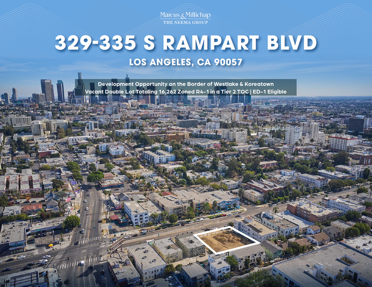 Primary Photo Of 329 S Rampart Blvd, Los Angeles Land For Sale