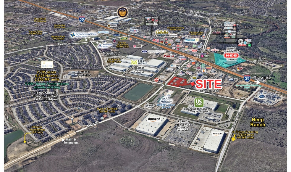 Primary Photo Of The Corner on Main, Buda Restaurant For Lease