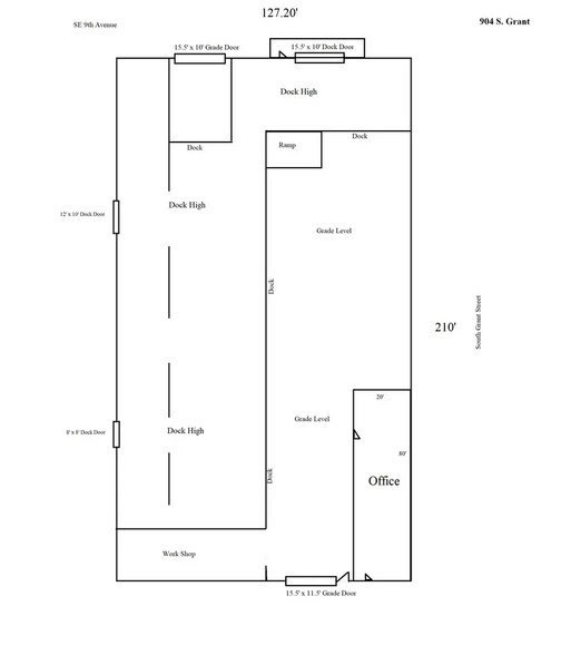 More Photos Of 904 S Grant St, Amarillo Distribution For Lease