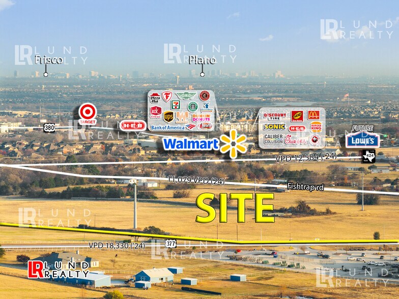 More Photos Of 65.8 Ac CORNER US-377 & Fishtrap Rd & FM-424, Cross Roads Land For Sale